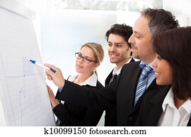 gruppe geschäftsleute, an, darstellung