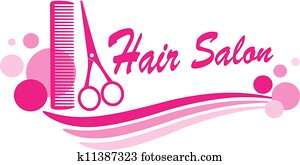 hair salon sign with scissors hair salon sign with scissors