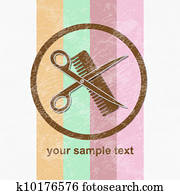haircut or hair salon symbol haircut or hair salon symbol