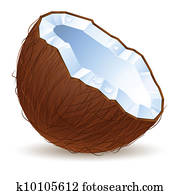 Half a coconut Half a coconut