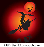 hallooween, boszorkány