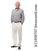 Handsome senior man standing