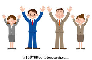 Happy business people