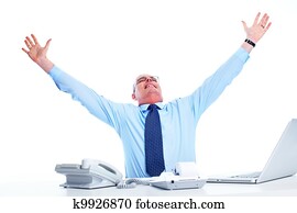 Happy businessman.