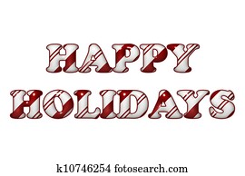 Happy Holidays in Candy Cane Colors Happy Holidays in Candy Cane Colors