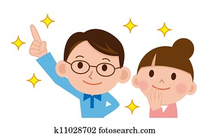 Happy man and woman Happy man and woman