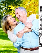 Happy senior couple.