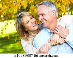 Happy senior couple.