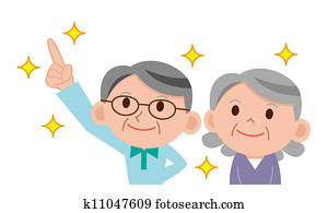 Happy senior man and woman Happy senior man and woman