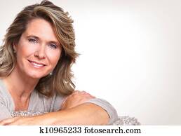 Happy senior woman. Happy senior woman.