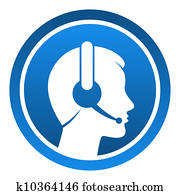 Headset Contact Icon Headset Contact Icon