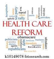 Health Care Reform Word Cloud Concept Health Care Reform Word Cloud Concept