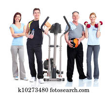 Healthy people group.