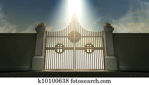 Heavens Golden Pearly Gates