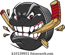 hockey- kobold, brechen, eishockeyschlaeger hockey- kobold, brechen, eishockeyschlaeger
