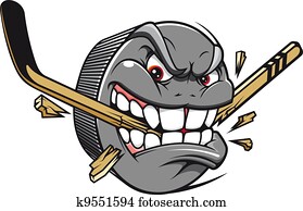 Hockey puck mascot Hockey puck mascot