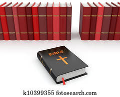 Holy Bible on background from others books. Holy Bible on background from others books.