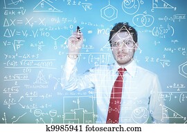 hombre de negocios, solve, problemas