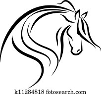 Horse silhouette logo vector Horse silhouette logo vector