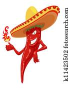 hot chili pepper with fire hot chili pepper with fire