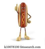 Hot dog character Hot dog character