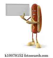 Hot dog character Hot dog character