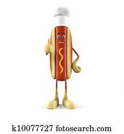 Hot dog character Hot dog character