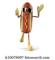 Hot dog character Hot dog character