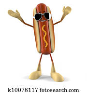 Hot dog character Hot dog character