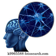 Human brain medical symbol