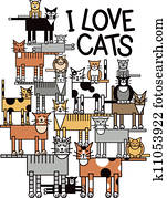 I Love Cats I Love Cats