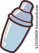 Illustration of a cocktail shaker Illustration of a cocktail shaker
