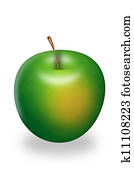 illustration of an apple illustration of an apple