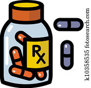 Illustration of prescription drugs Illustration of prescription drugs