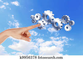 Image with machinery gears Image with machinery gears