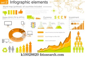 infographics, elements:, multicolor