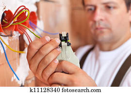 instalar, electricidade, em, um, novo, predios