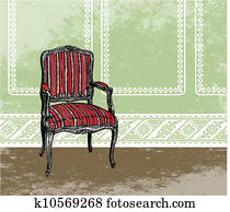 Interior design illustration Interior design illustration