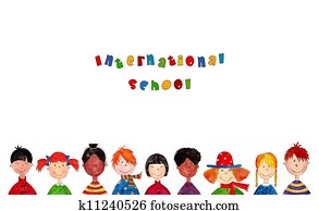 international, école