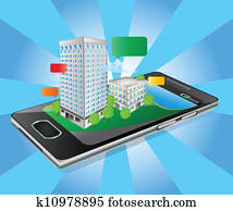 iphone and building iphone and building