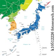Japan map Japan map