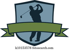 jogador golfe, crista