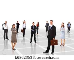 joven, atractivo, empresarios, -