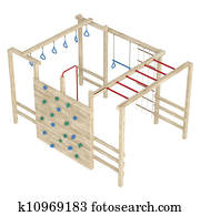 Jungle gym or climbing frame Jungle gym or climbing frame