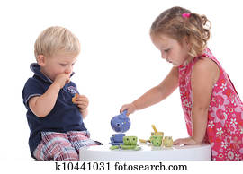 kids at tea party kids at tea party