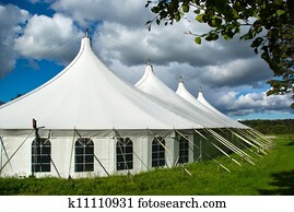 Large white party tent Large white party tent