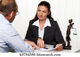 lawyer in the office.