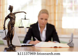 lawyer in the office