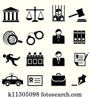 legal,, חוק, ו, צדק, איקונים