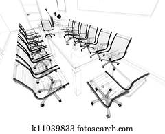 lieu travail, pour, négociations